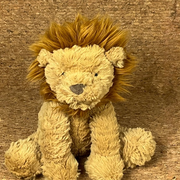 Jellycat Bashful Lion Plush Stuffed Animal 10” Soft Tan Gold Lovey Toy - Picture 7 of 10